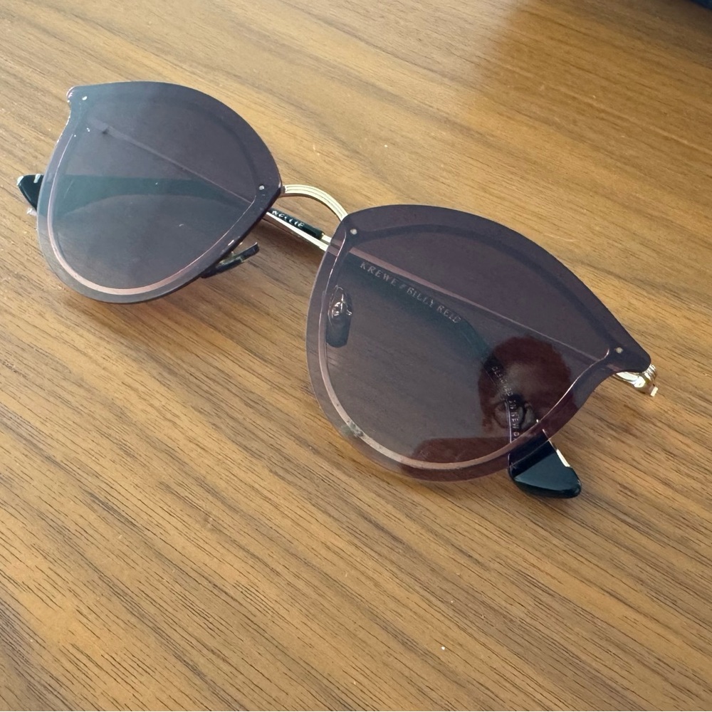 KREWE Brown and Gold Sunglasses
